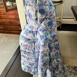 Lands End Tie-Dye Puffer Jacket